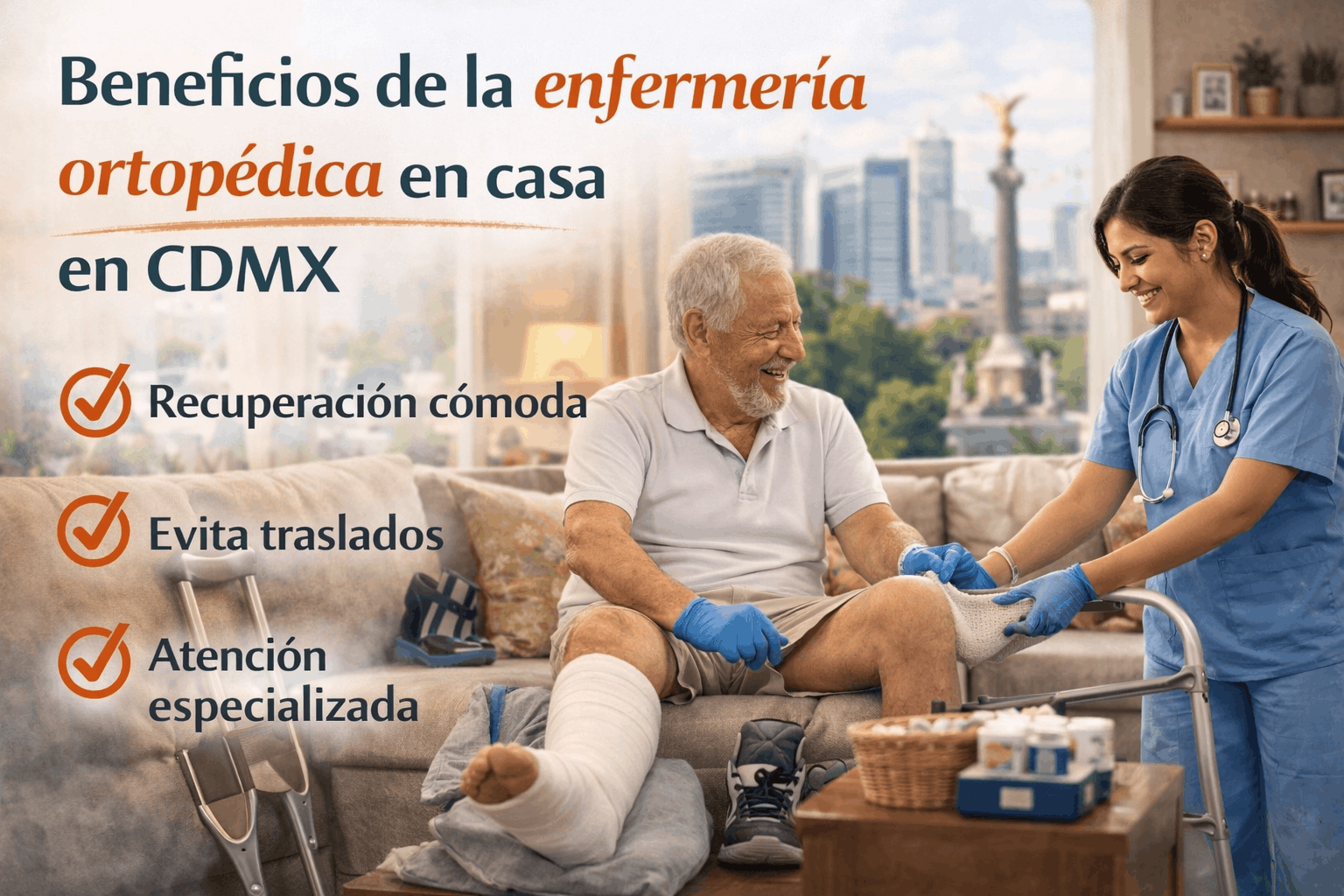 Beneficios de la enfermería ortopédica en casa en CDMX