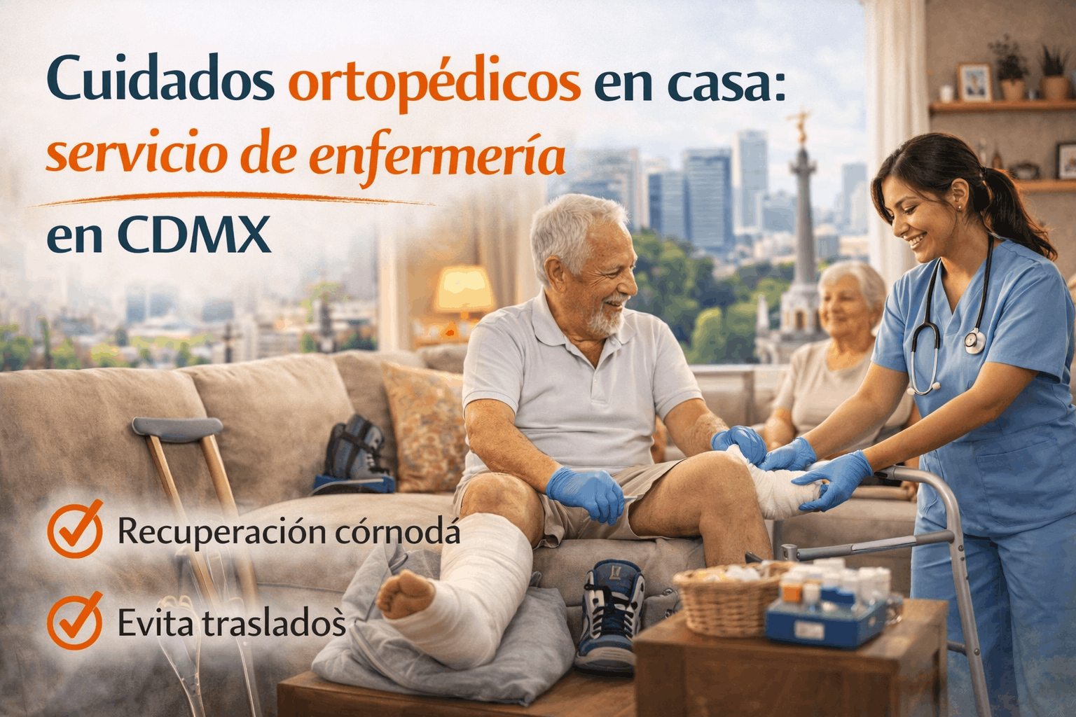 Cuidados ortopédicos en casa: servicio de enfermería en CDMX