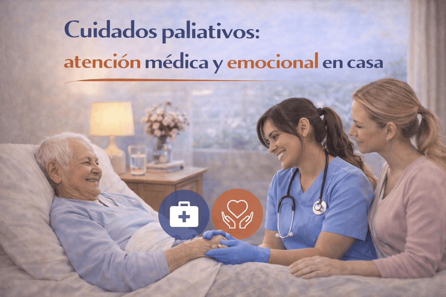 Cuidados paliativos: atención médica y emocional en casa
