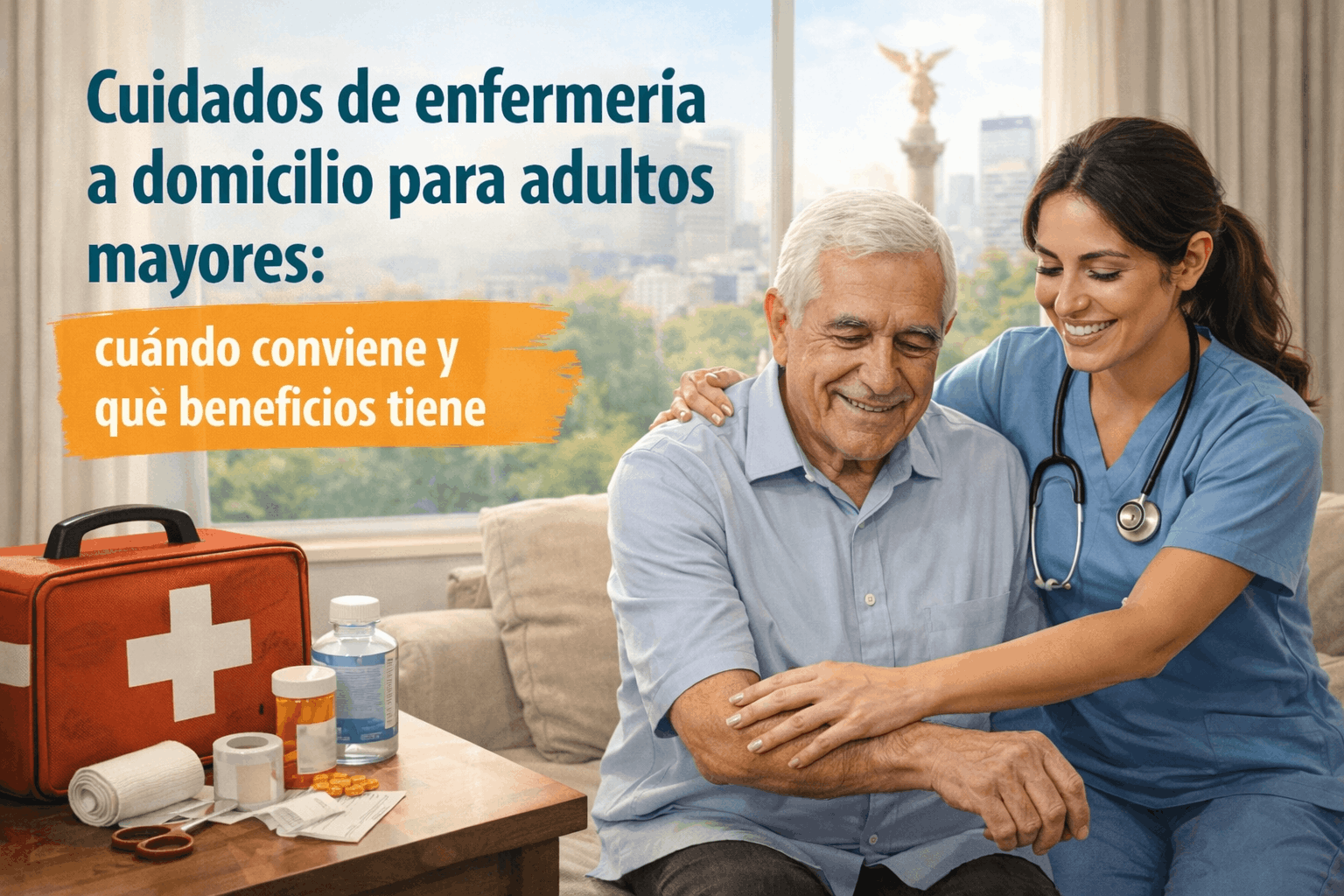 Cuidados de enfermería a domicilio para adultos mayores: cuándo conviene y qué beneficios tiene