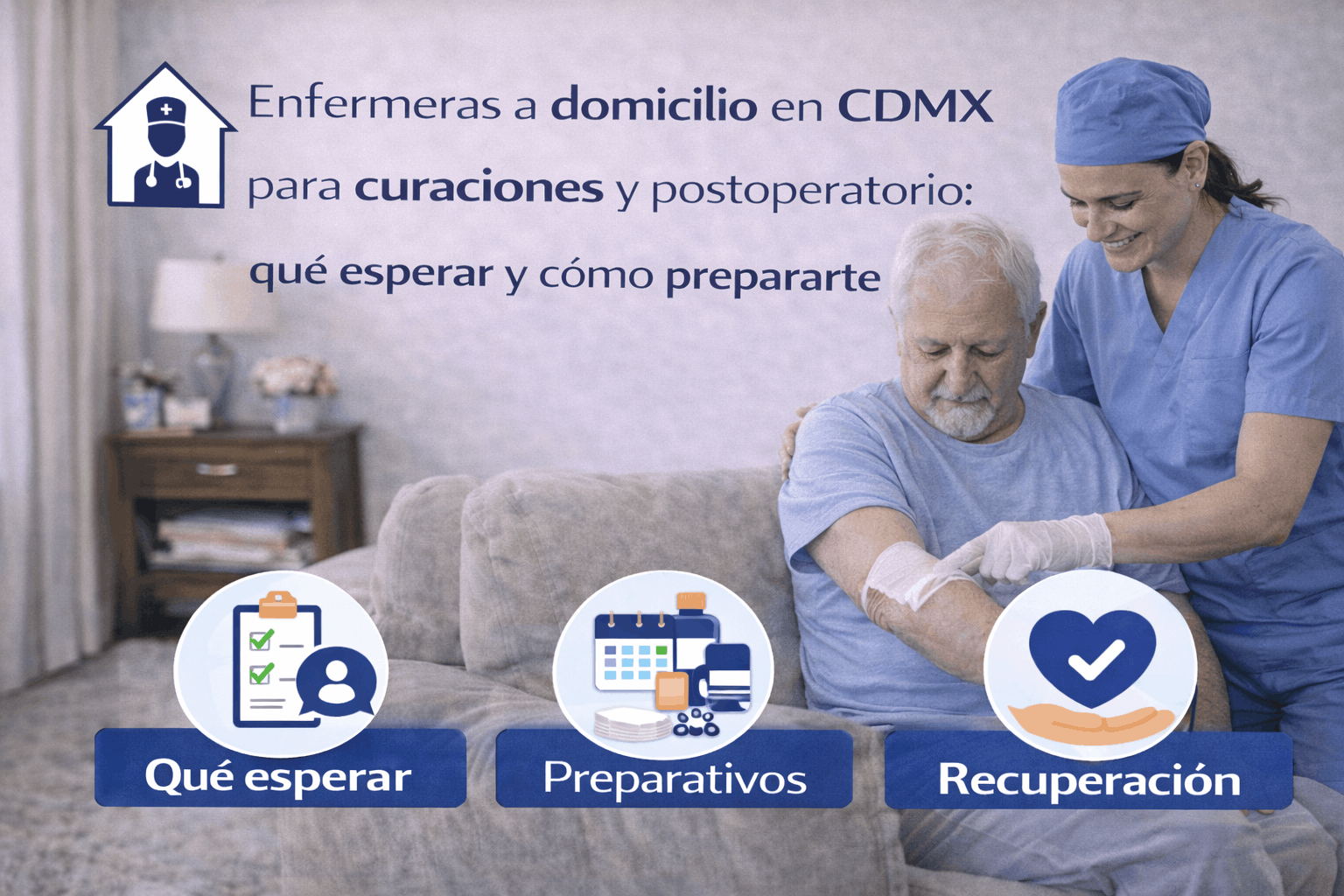 Enfermería a domicilio en CDMX vs cuidador: diferencias, responsabilidades y cuál te conviene