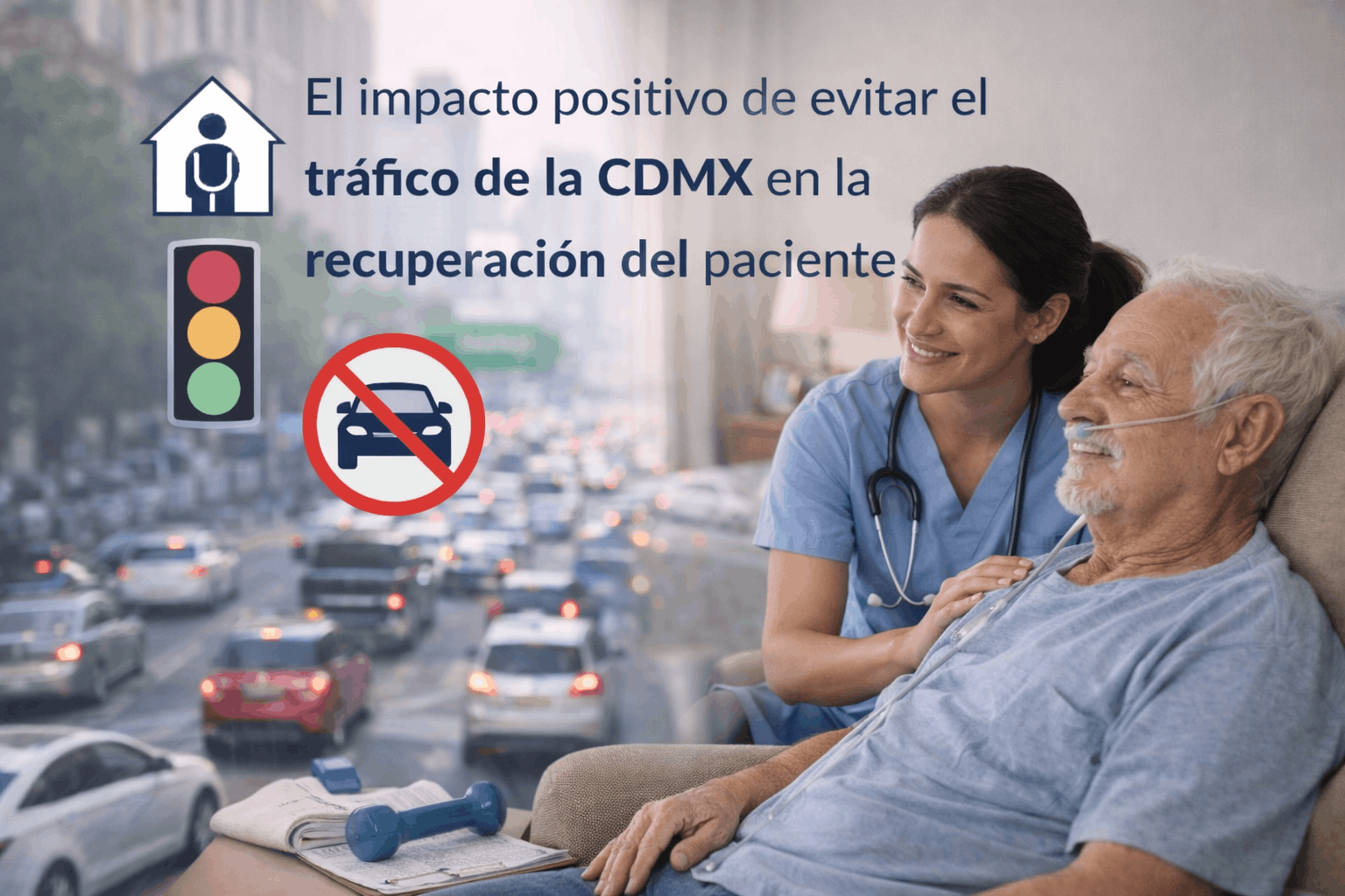 El impacto positivo de evitar el tráfico de la CDMX en la recuperación del paciente