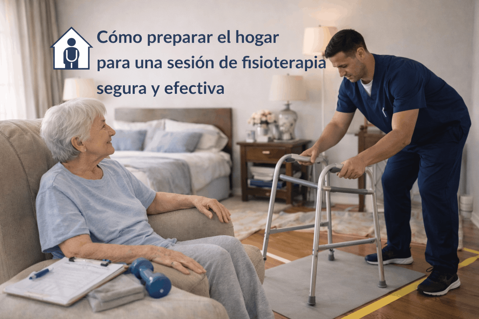 ¿Cómo preparar el hogar para una sesión de fisioterapia segura y efectiva?