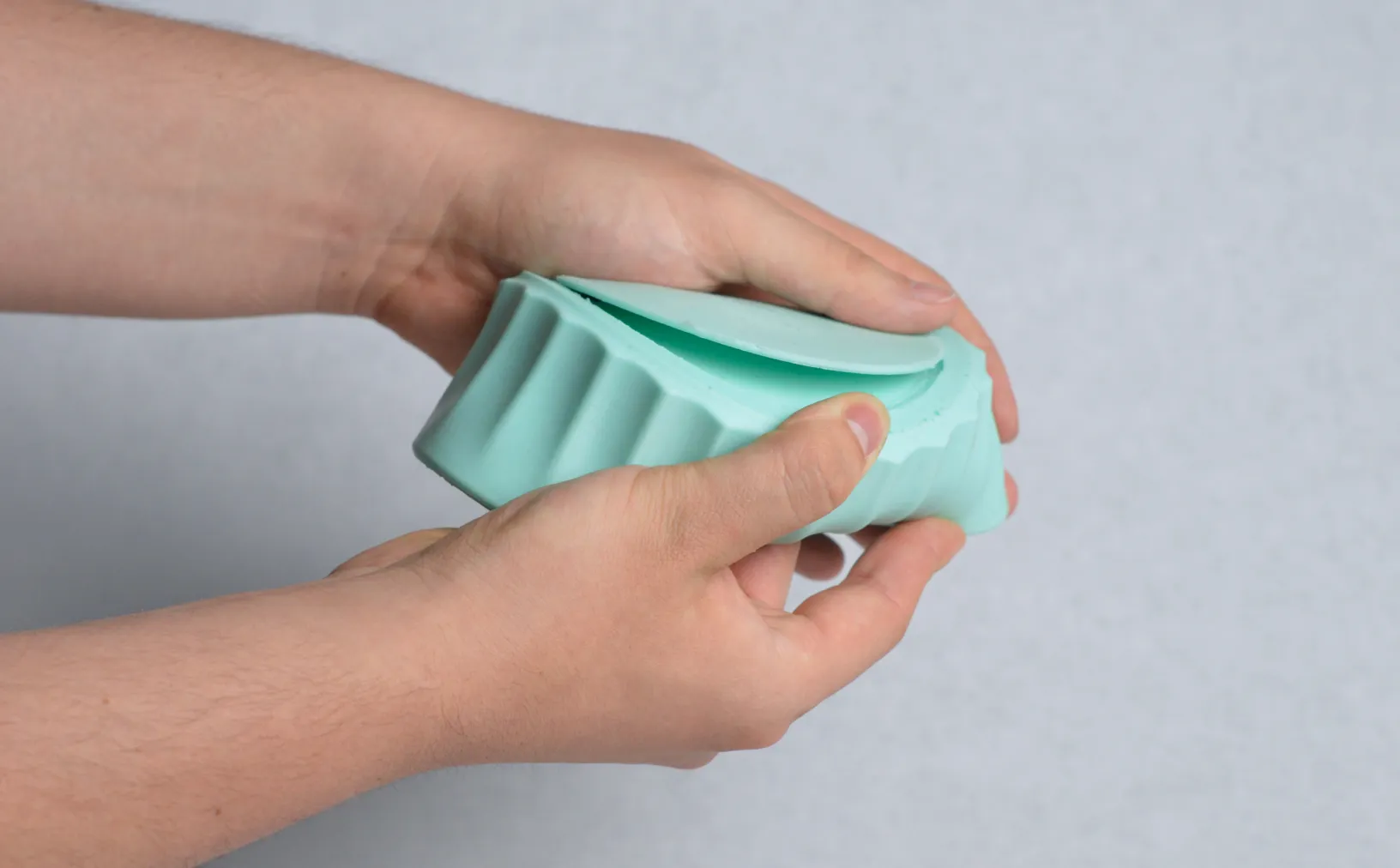 Flexing the silicone prototype