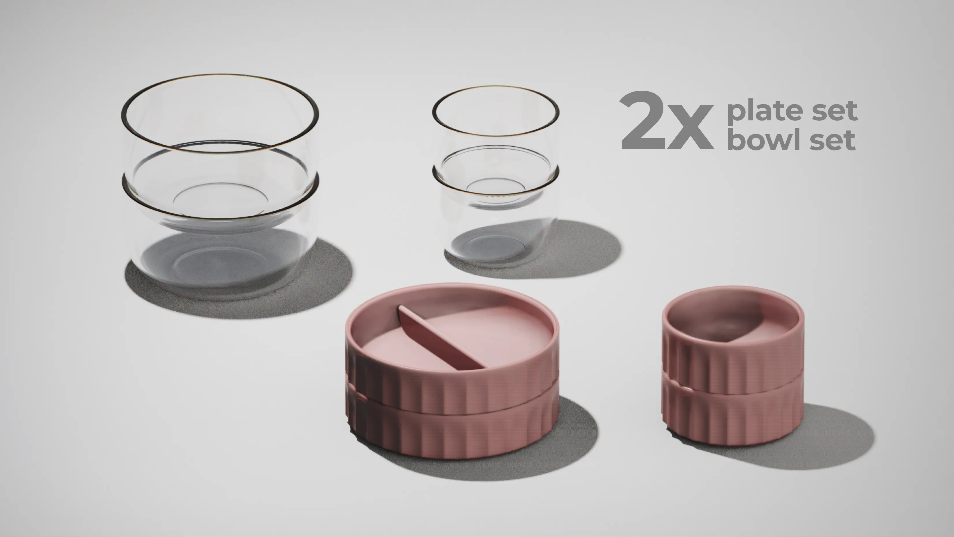 Preserv plate set and bowl set