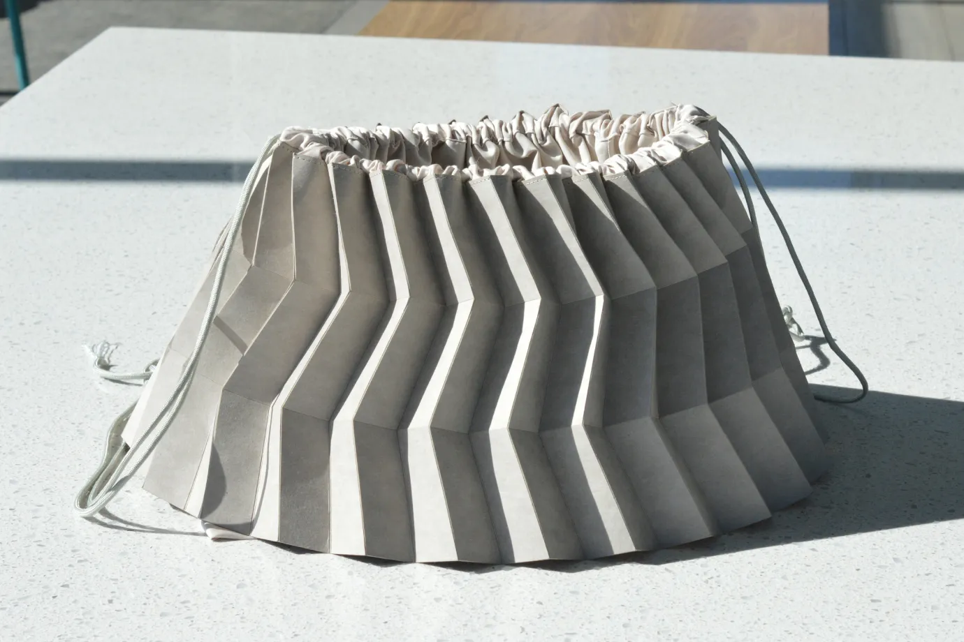 Fabric mockup standing as a bag