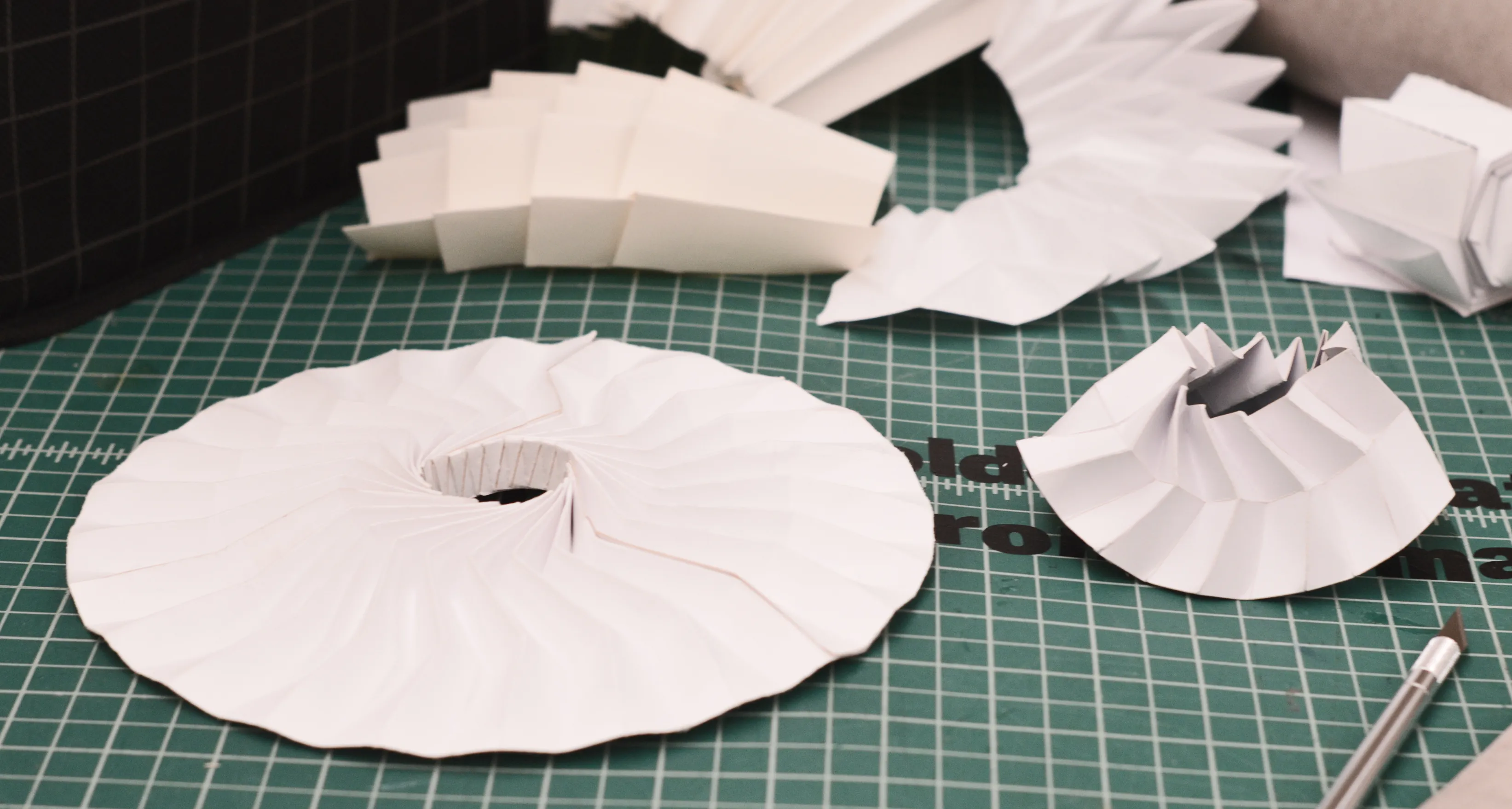 Paper fold pattern experiments
