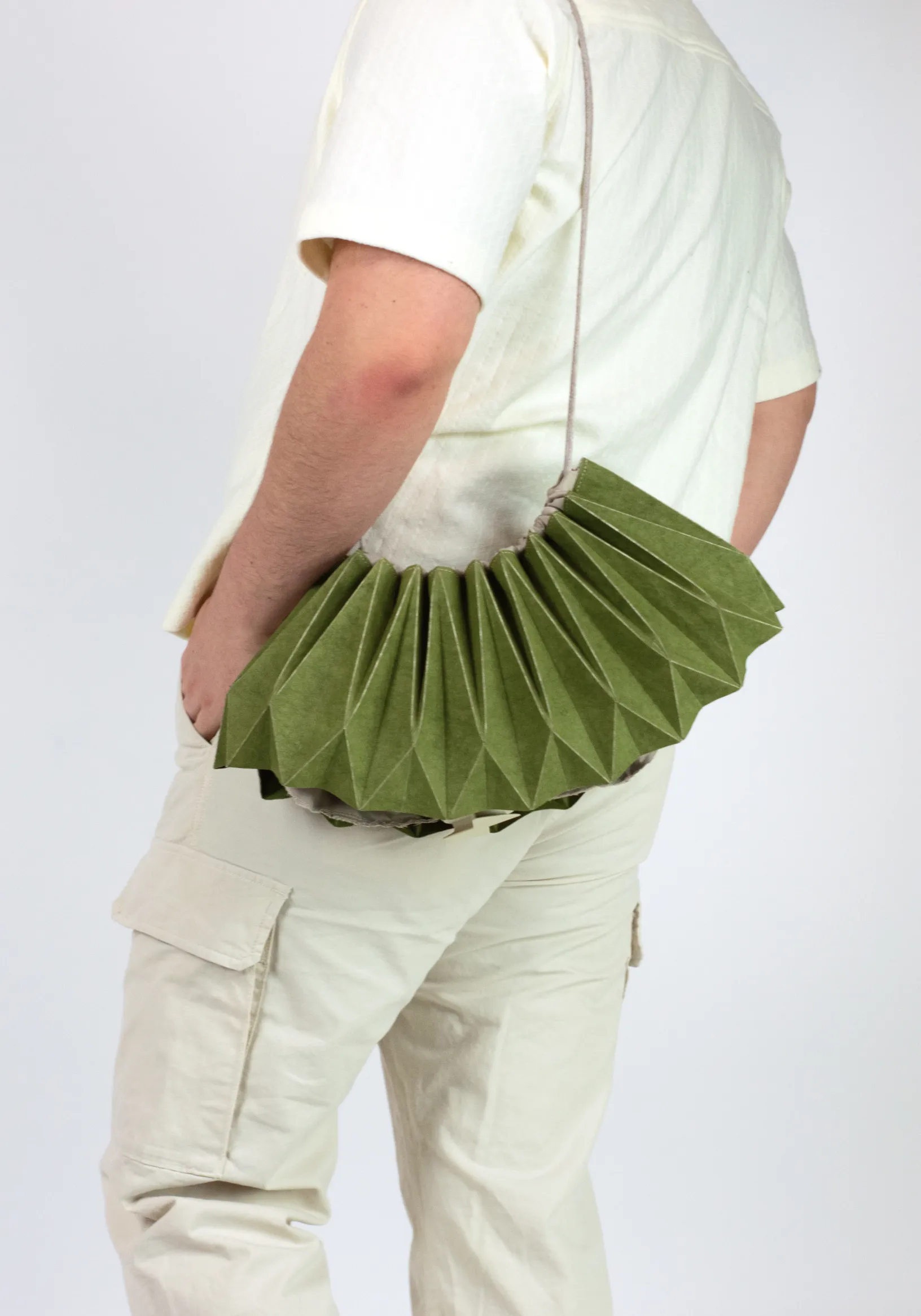 Enfold worn as a shoulder bag