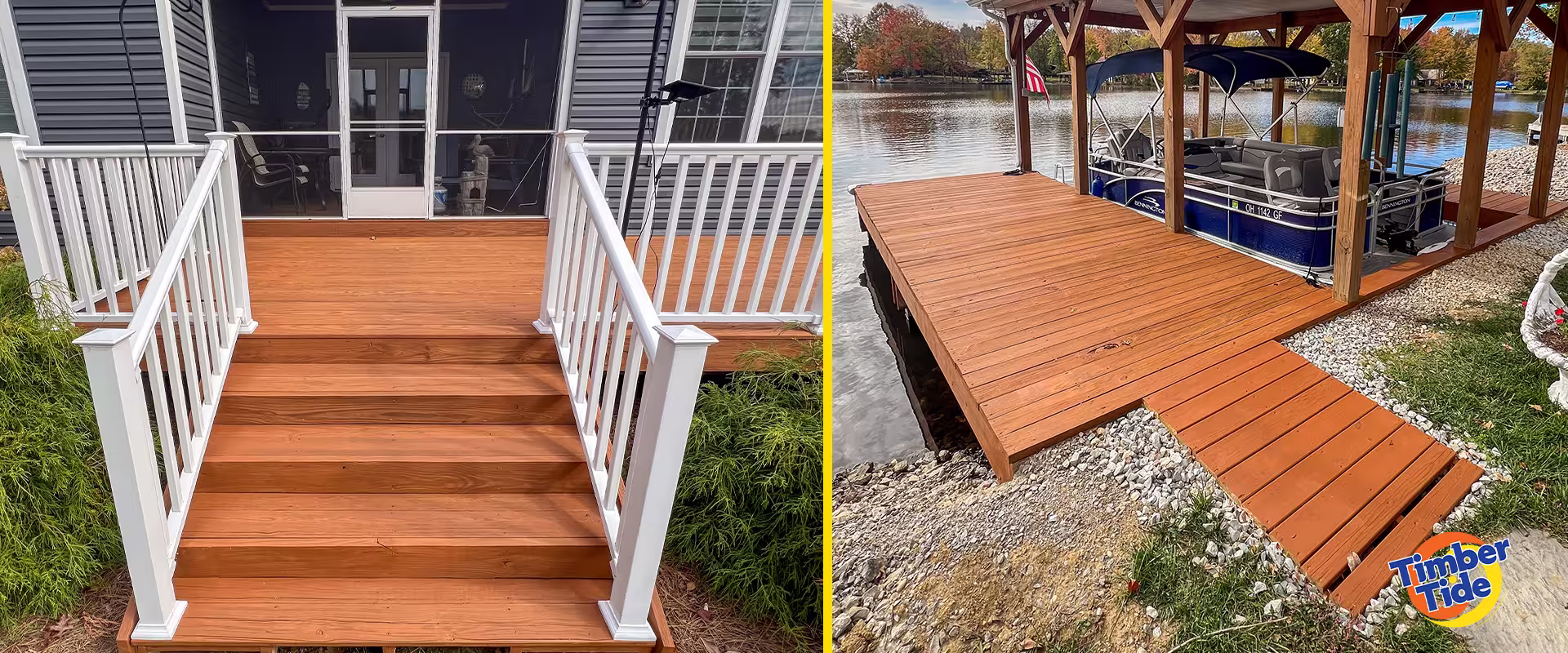 Lake Waynoka Deck, Dock & Fire Pit Refresh