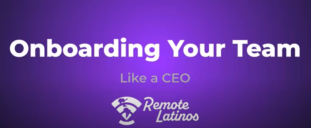 Onboarding process to build a better team