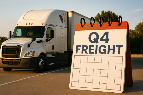 semi truck and Q4 calendar