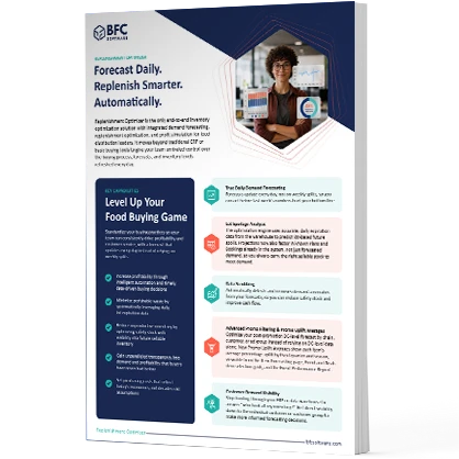 Download the  Replenishment Optimizer Data Sheet and learn how to cut inventory up to 49% while keeping 95%+ service levels, automatically.
