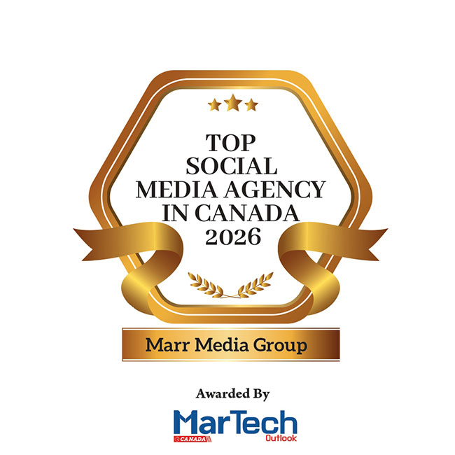 MarrMedia Top Social Media Agency award by MarTech Group