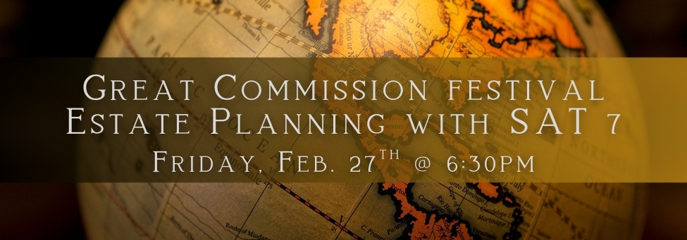 GCF - Estate Planning with SAT 7 (Friday Evening)