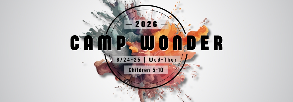 Camp Wonder Wednesday - Thursday 2026