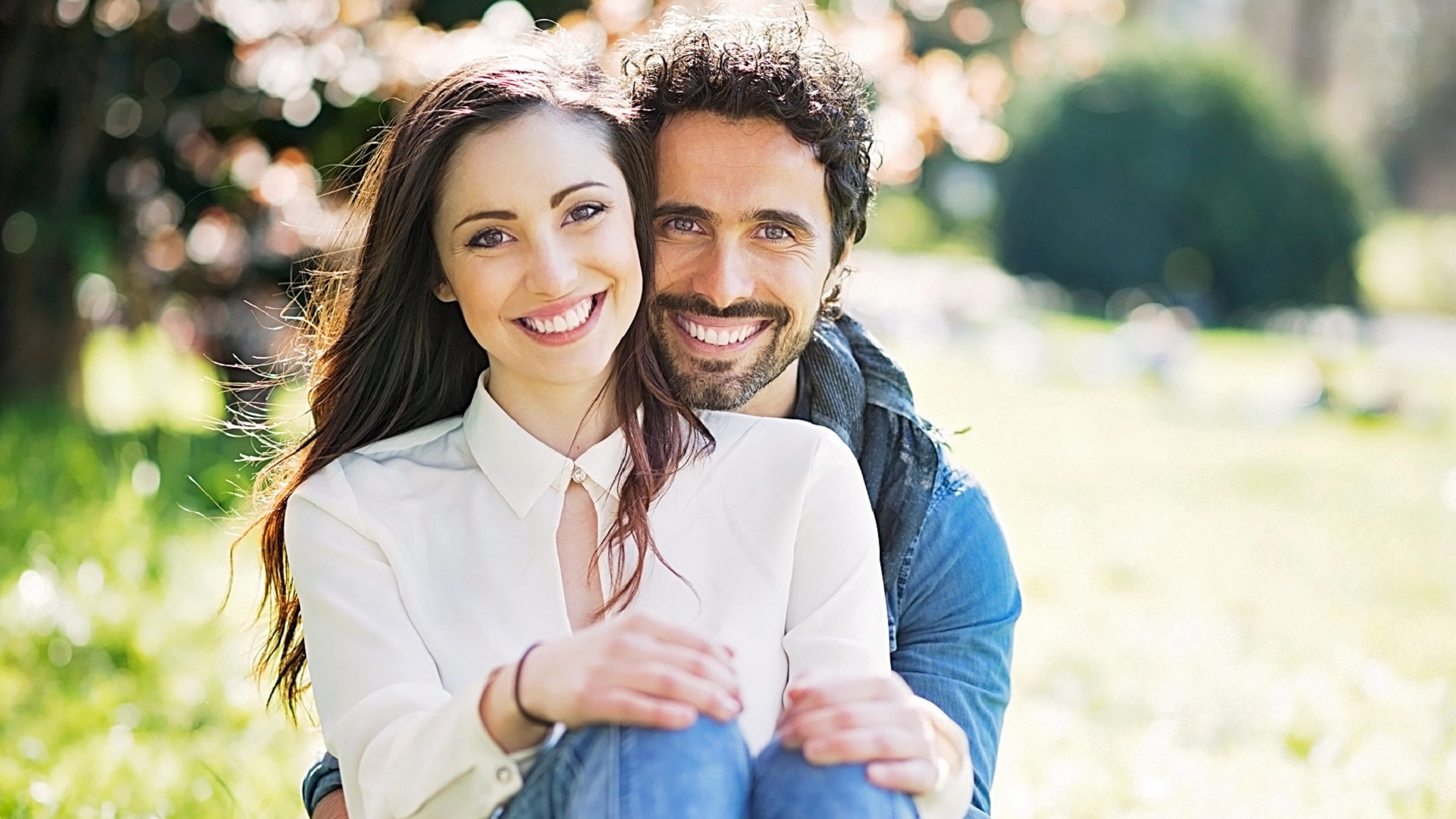 Couple checking in with each other