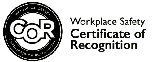 Certificate of Recognition - Workplace Safety Logo