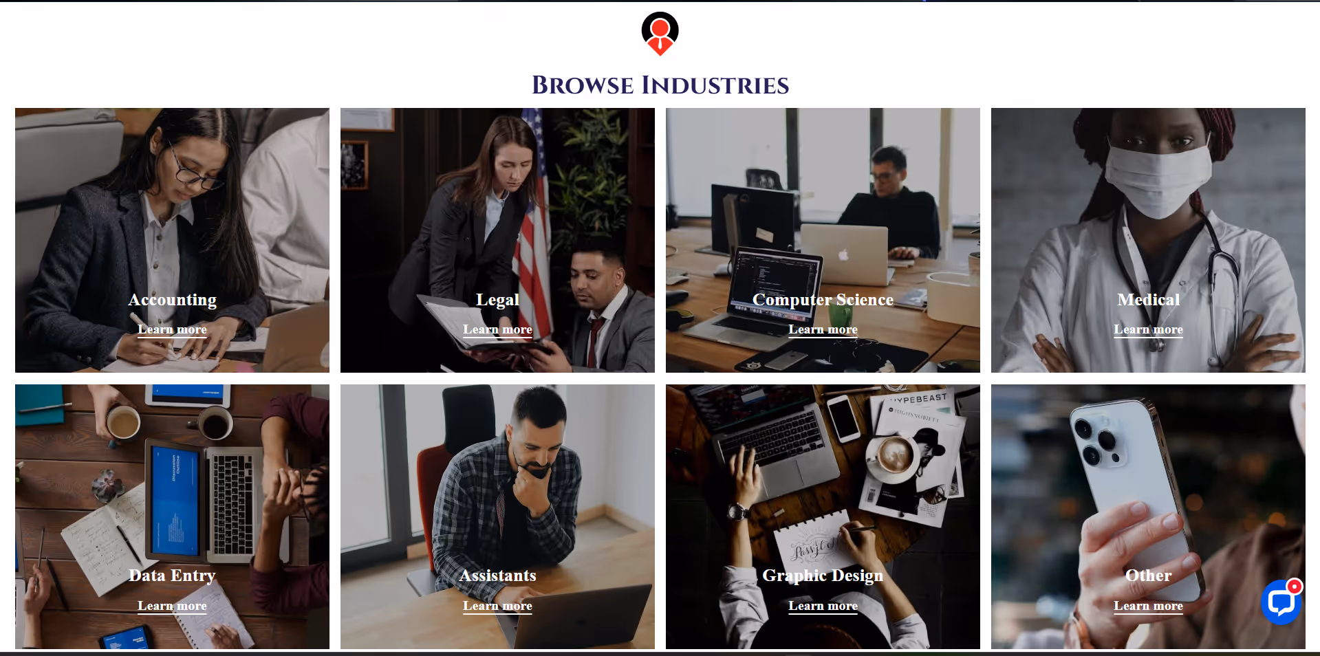 Seccion pformularios de trabajo de la web de Neuah Consulting