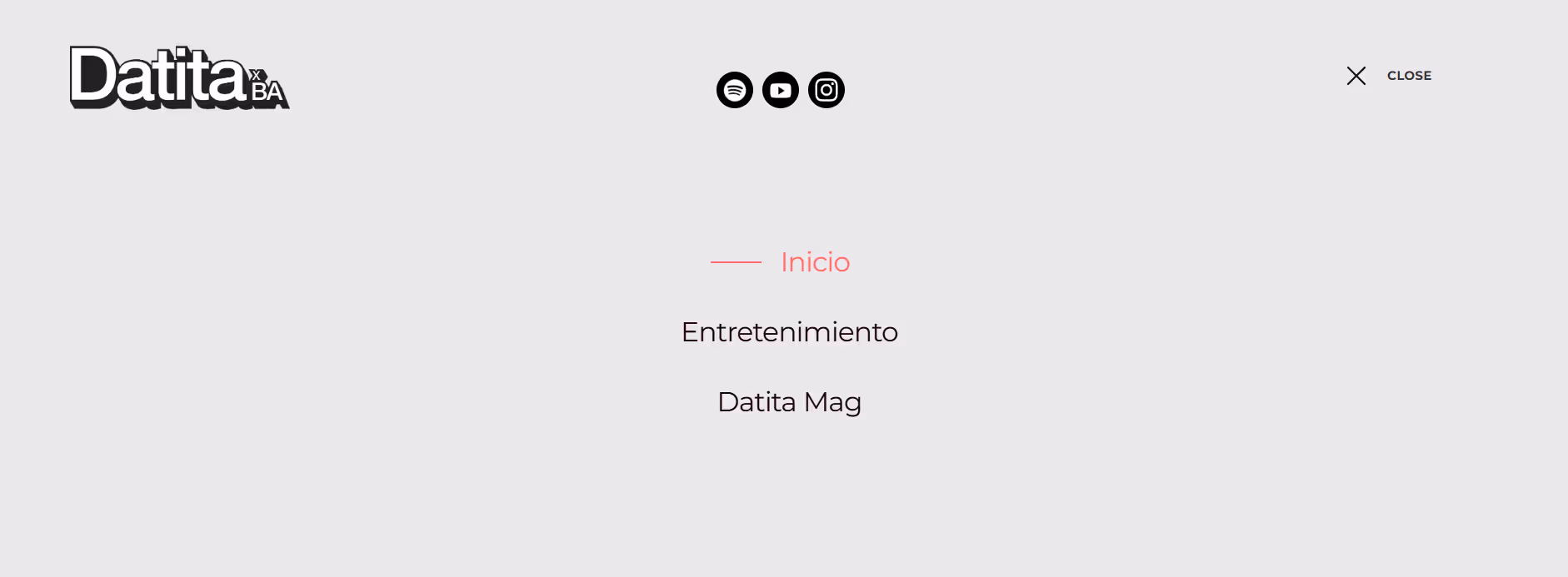 menu interactivo de datitaba