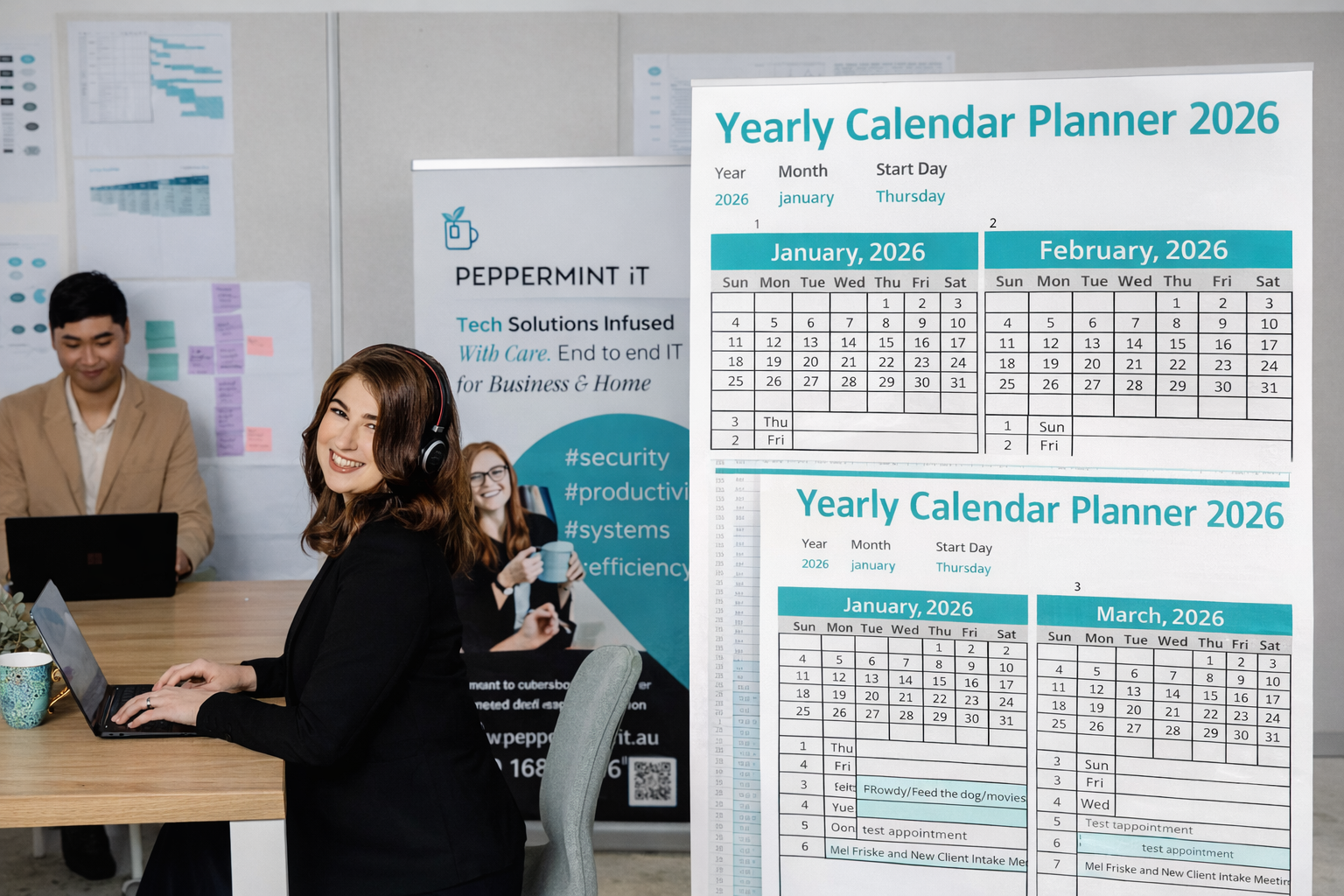 IT Lady helps senior customer