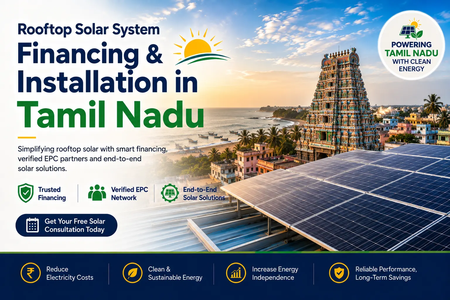 Rooftop Solar Plant enabled by Aerem solar loan and AeROC monitoring