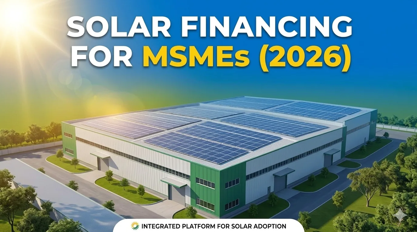 solar financing options for msmes