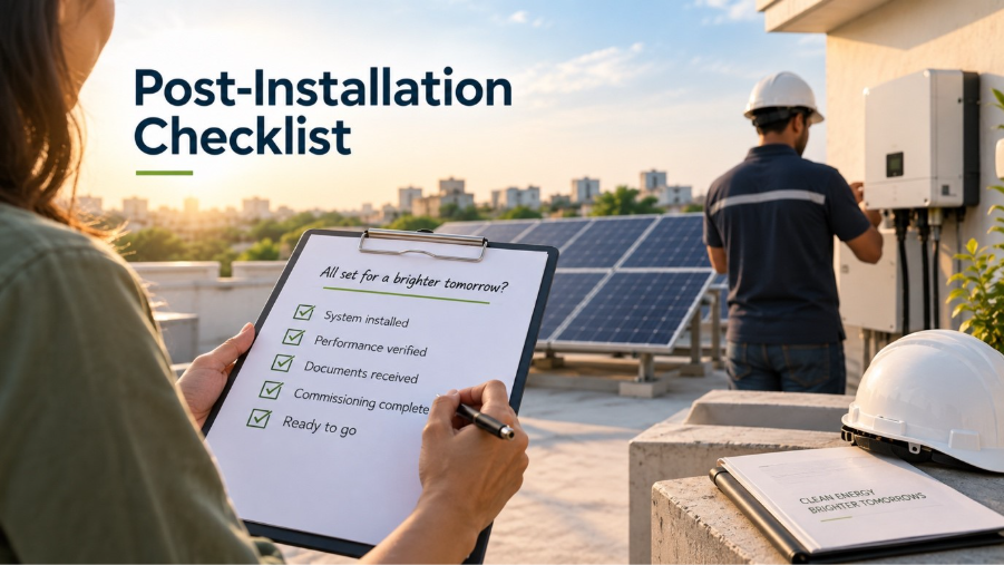 post installation checklist
