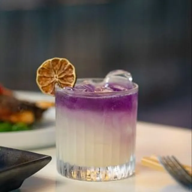 signature cocktail at Glassbox - San Diego