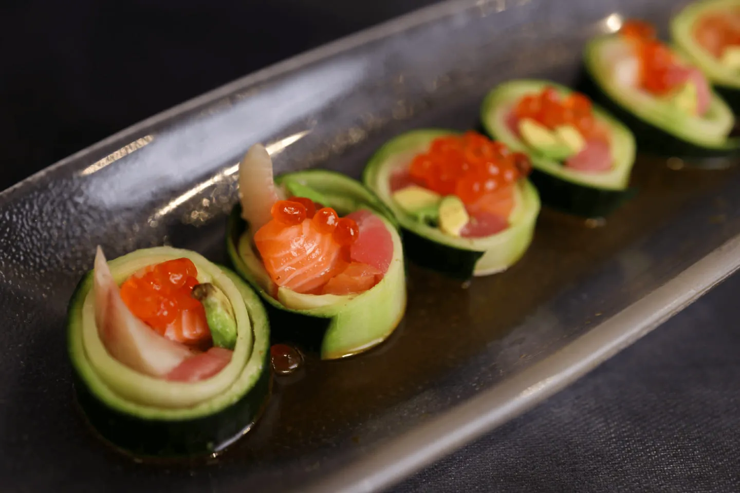 Glass Box sushi menu