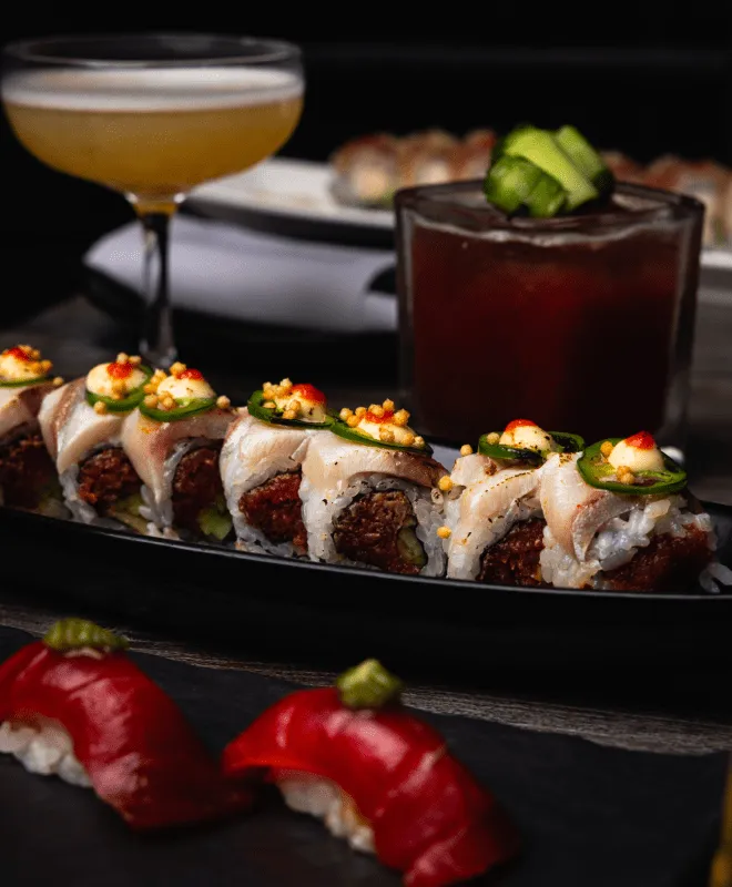 Asian coastal-inspired restaurant at Glass Box SD