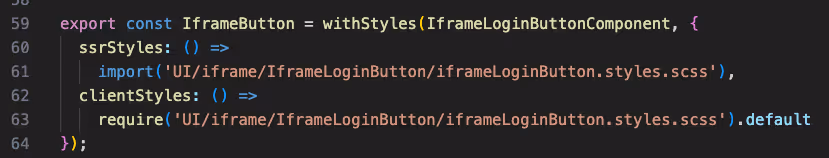 Exporting syntax for React components in sdk-dapp