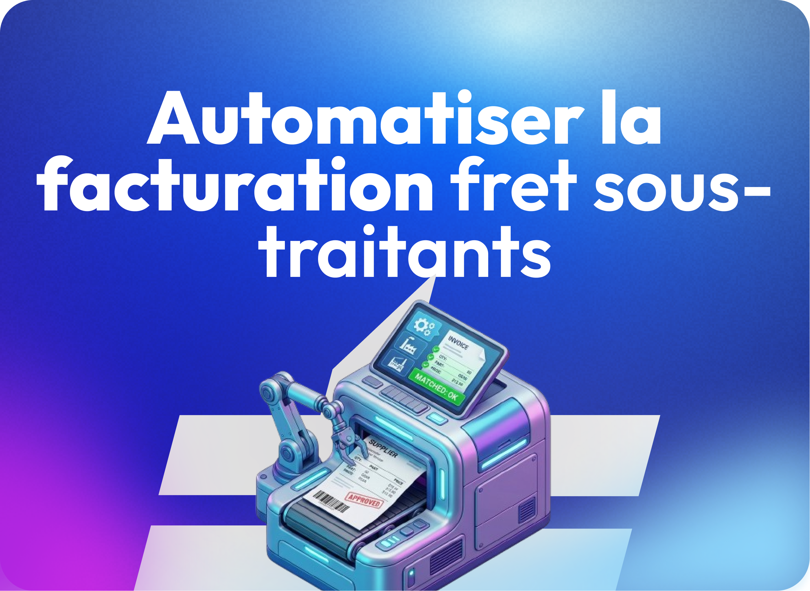 Automatiser le rapprochement des factures de fret avec les sous-traitants