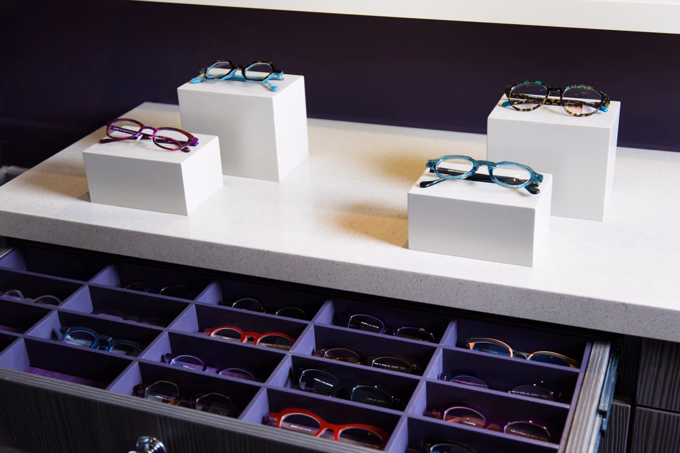 Designer Glasses on Display