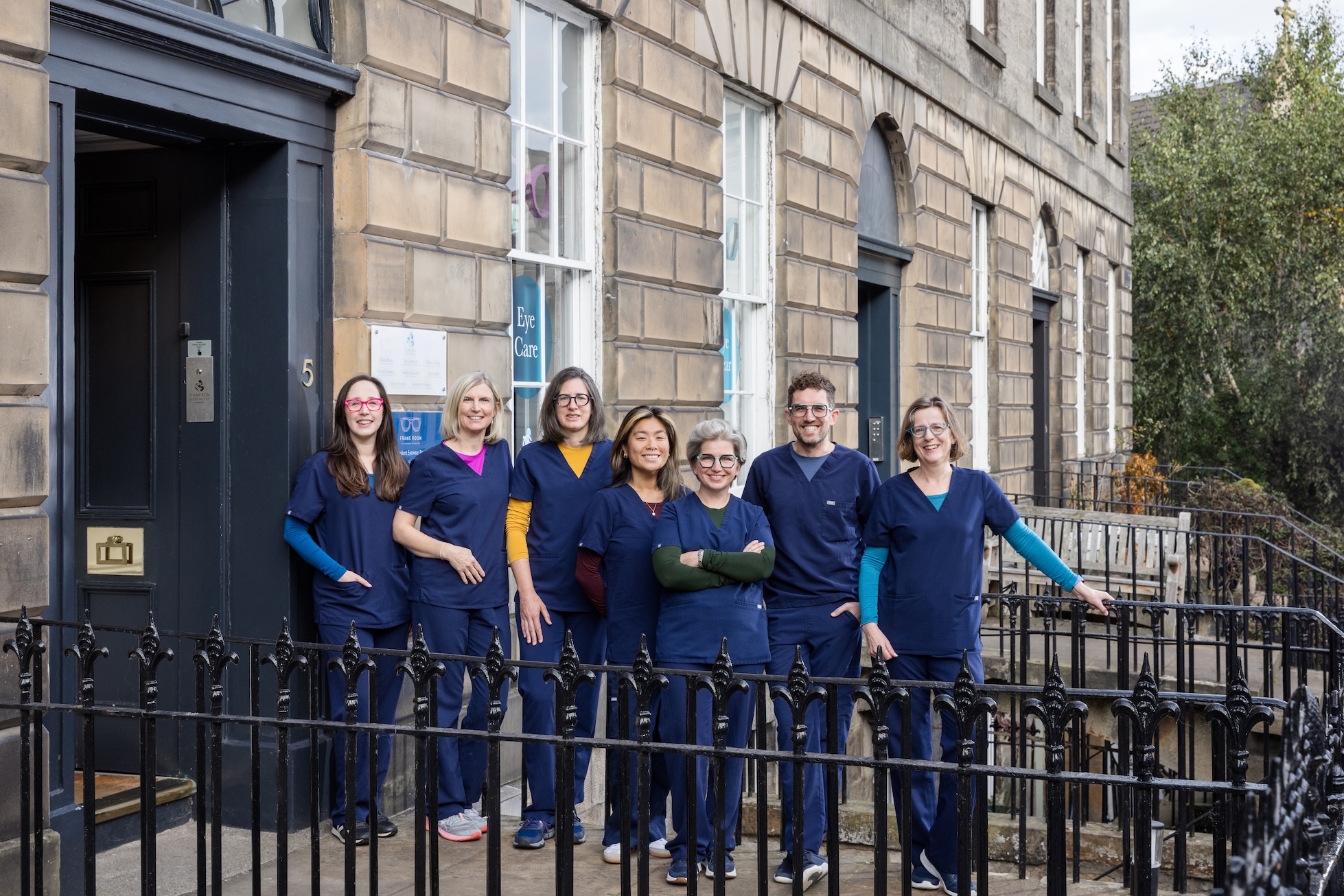 Women Making Next Eye Exam Appointment 