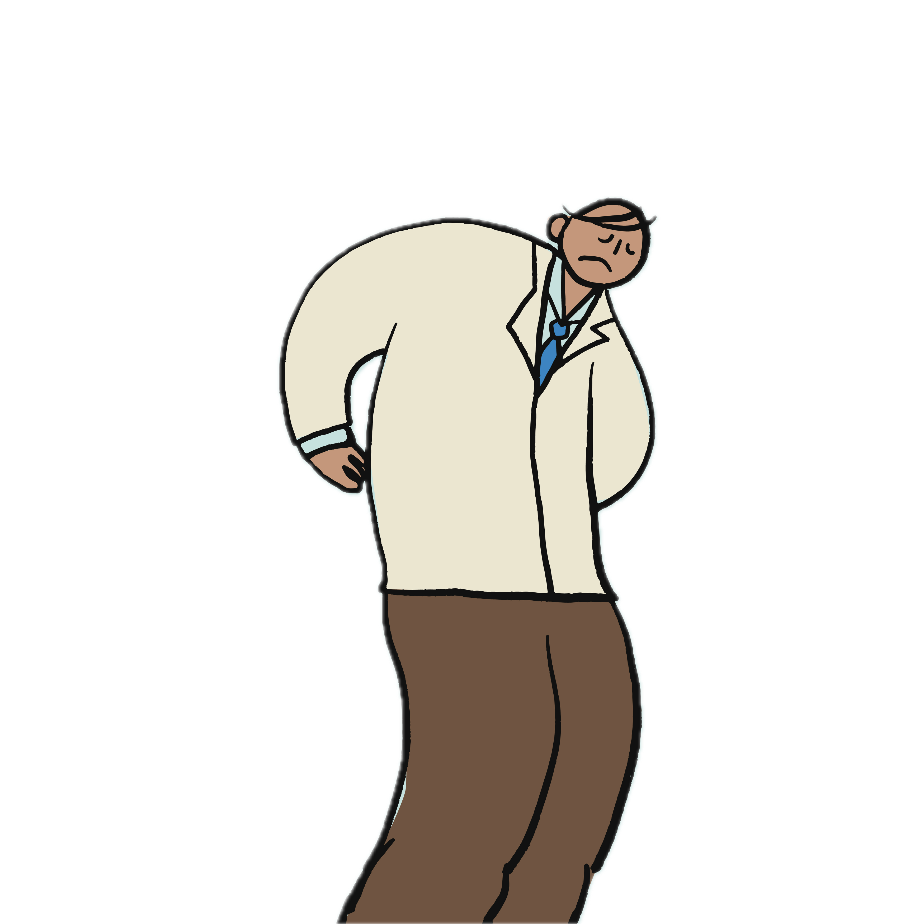 Image of a woman with a bad neck and head posture