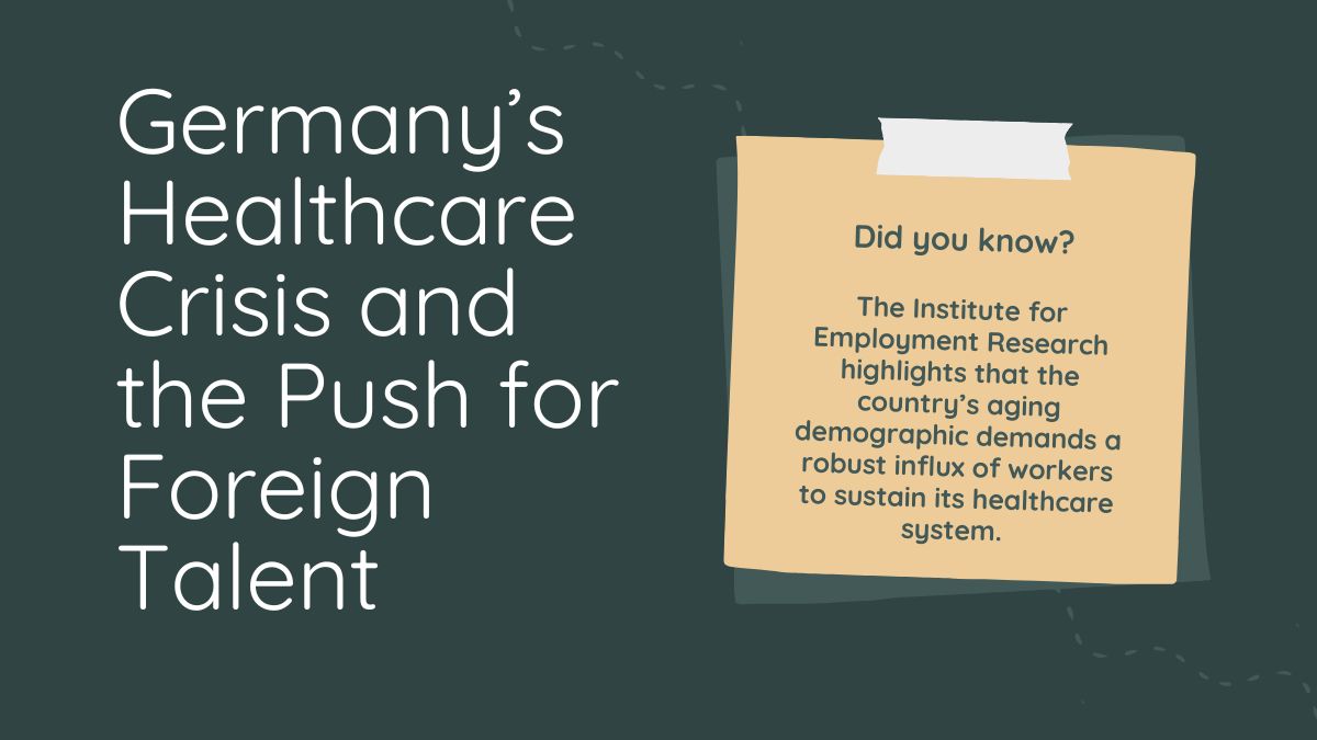 German hospital facing staffing shortages, highlighting the need for foreign nurses