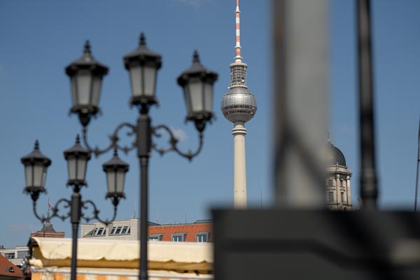 Berlin TV Tower with cityscape view
