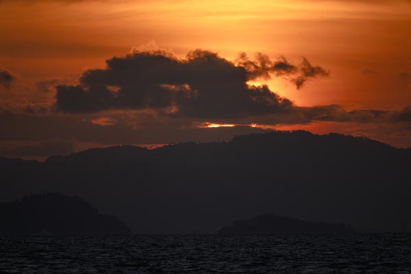 Sunset over Loh Pared Beach, Koh Yao Yai