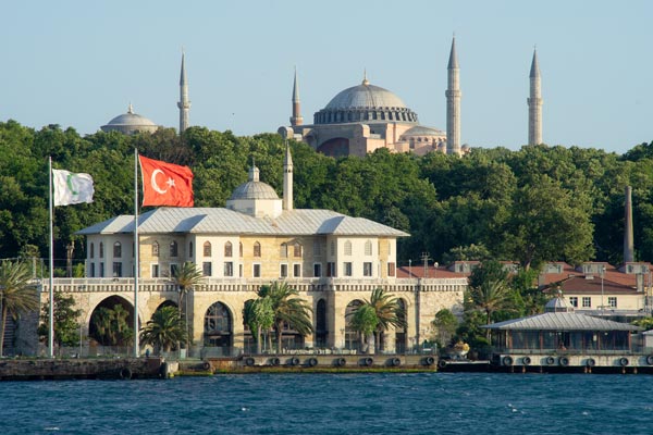 Sepetçiler Kasrı and Hagia Sophia in Istanbul