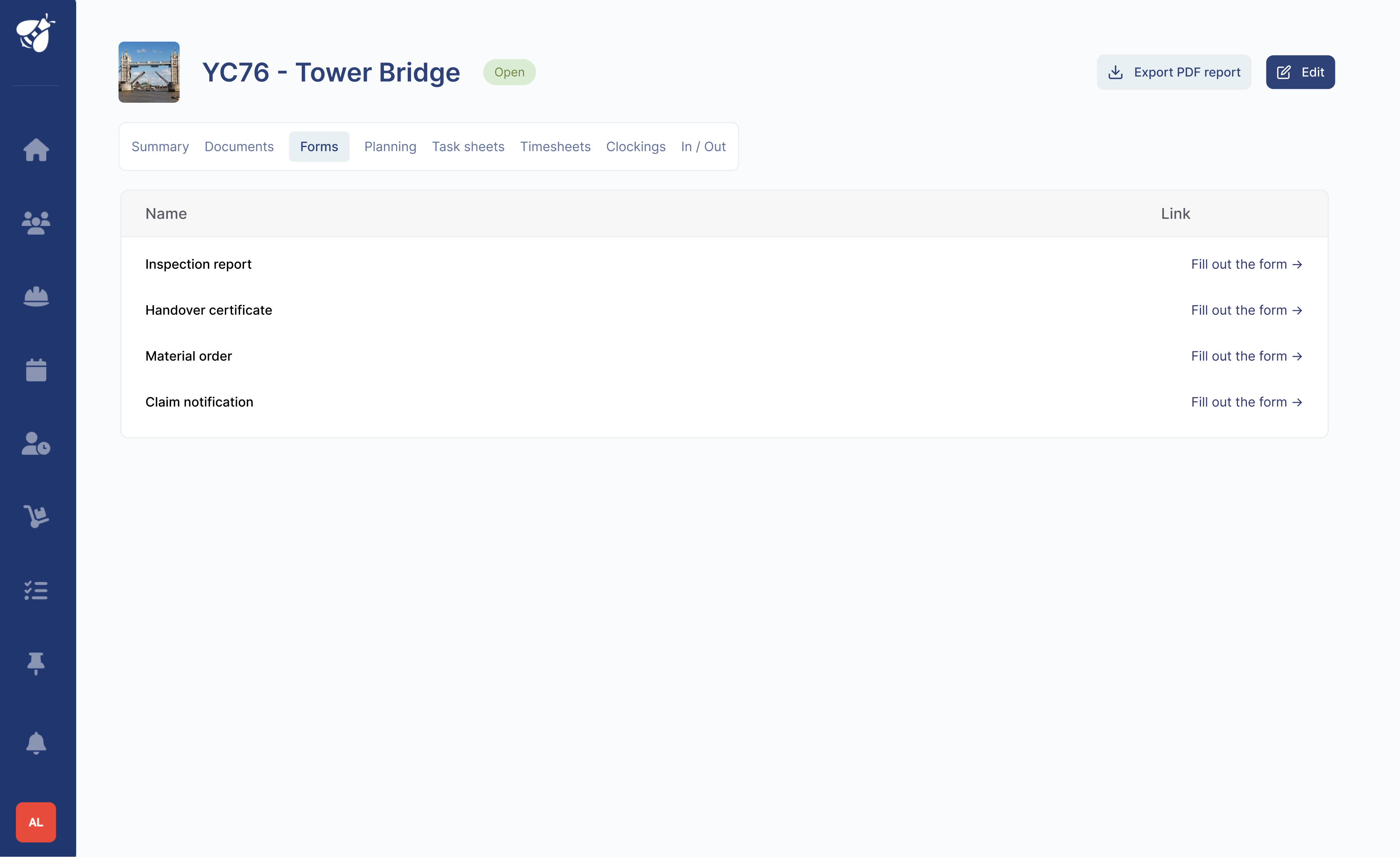 site management on alobees