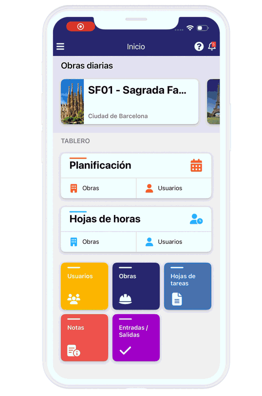 Monitorización del obras