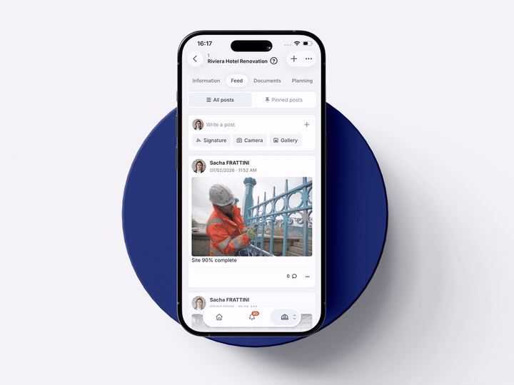 Construction site monitoring