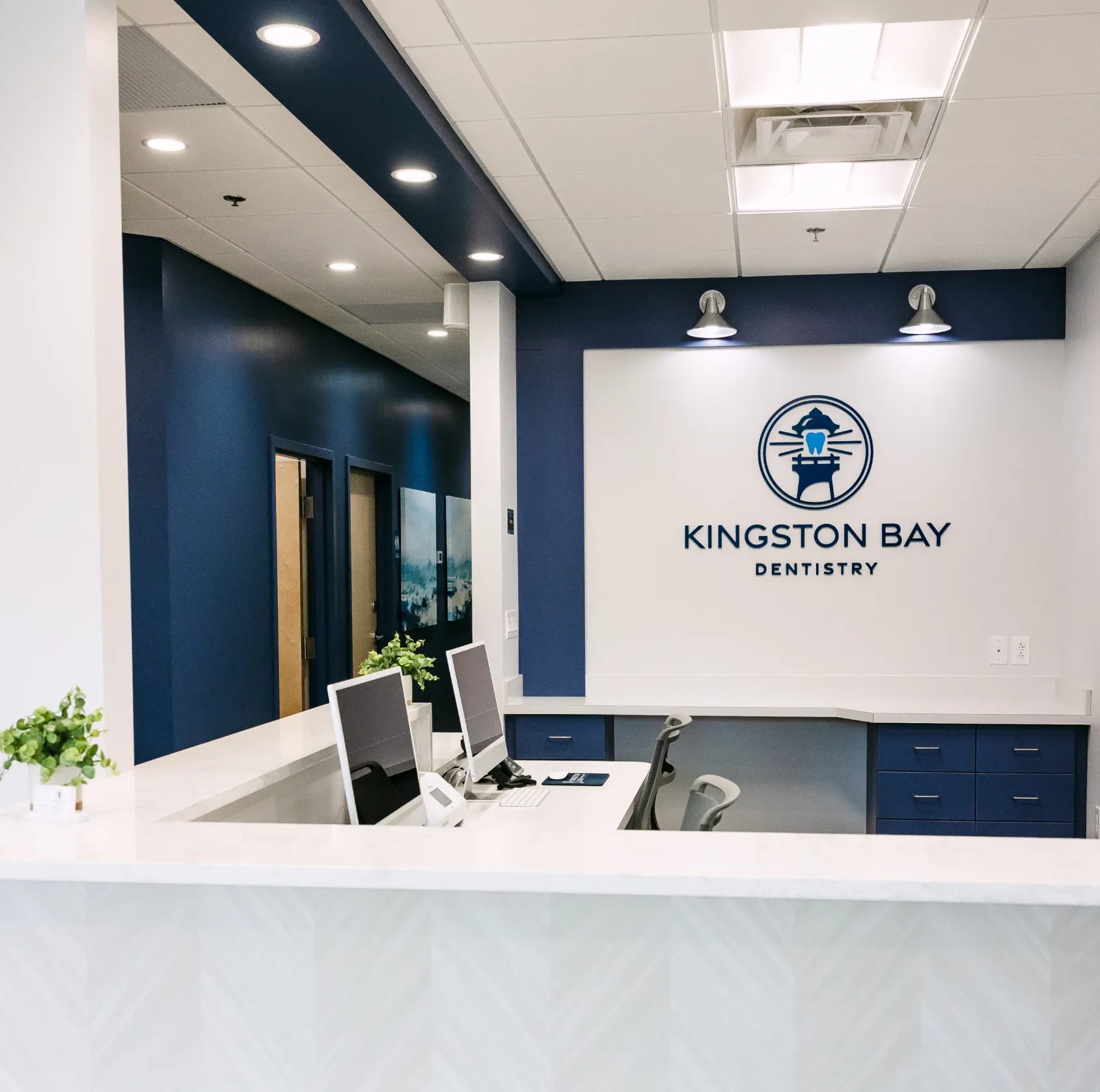 Kingston Bay Dentistry's front desk