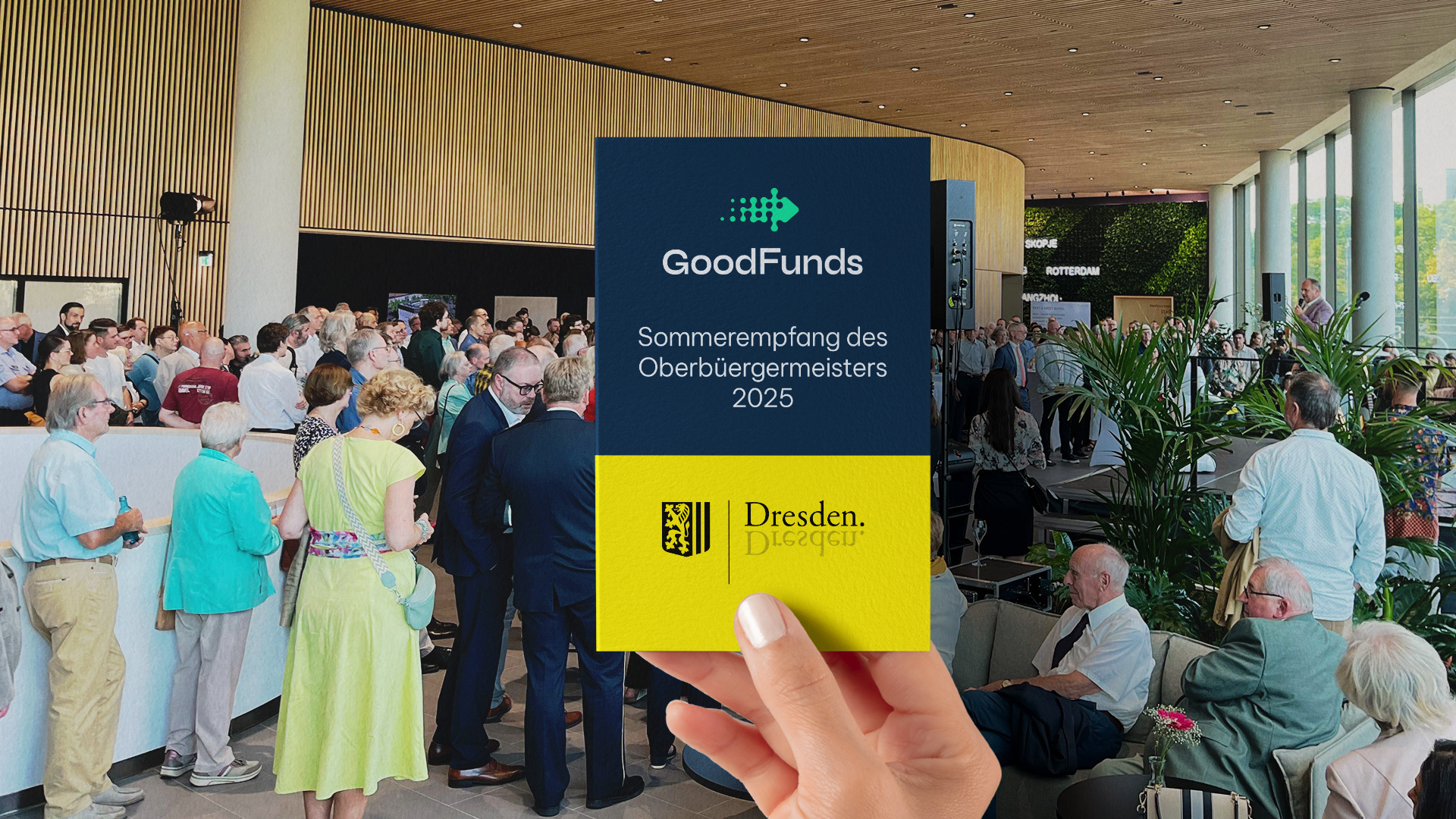 GoodFunds beim Sommerempfang des Oberbürgermeisters