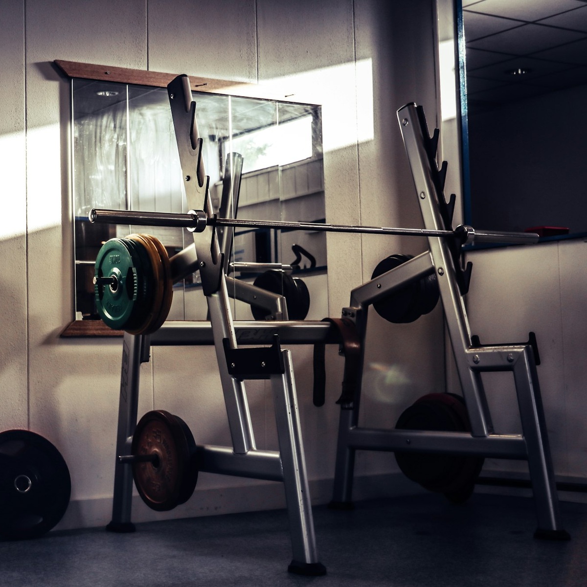 Weight bench and barbell equipment for gym equipment moving in Wellington, FL