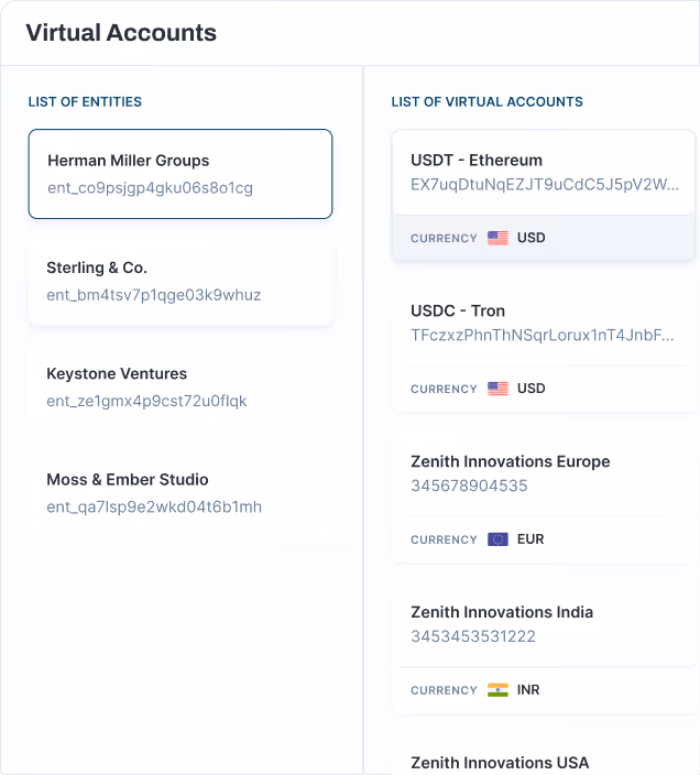 Tazapay virtual account feature