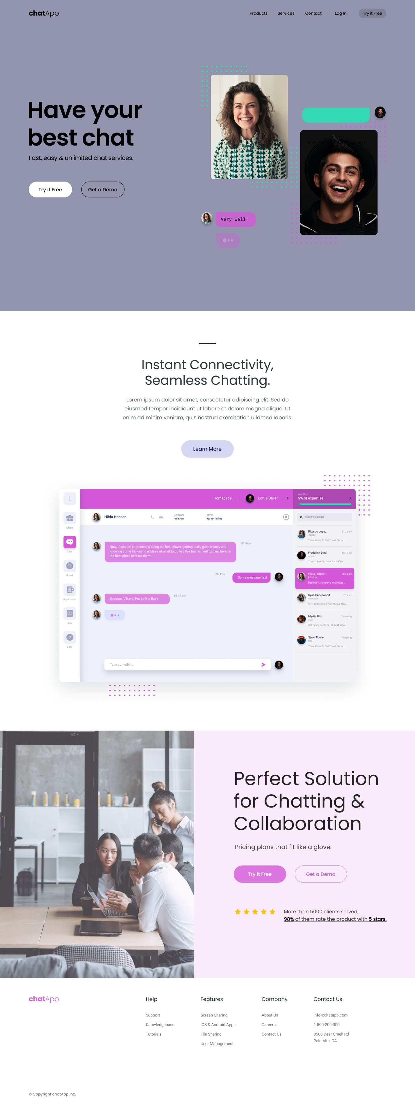 A screenshot of web page