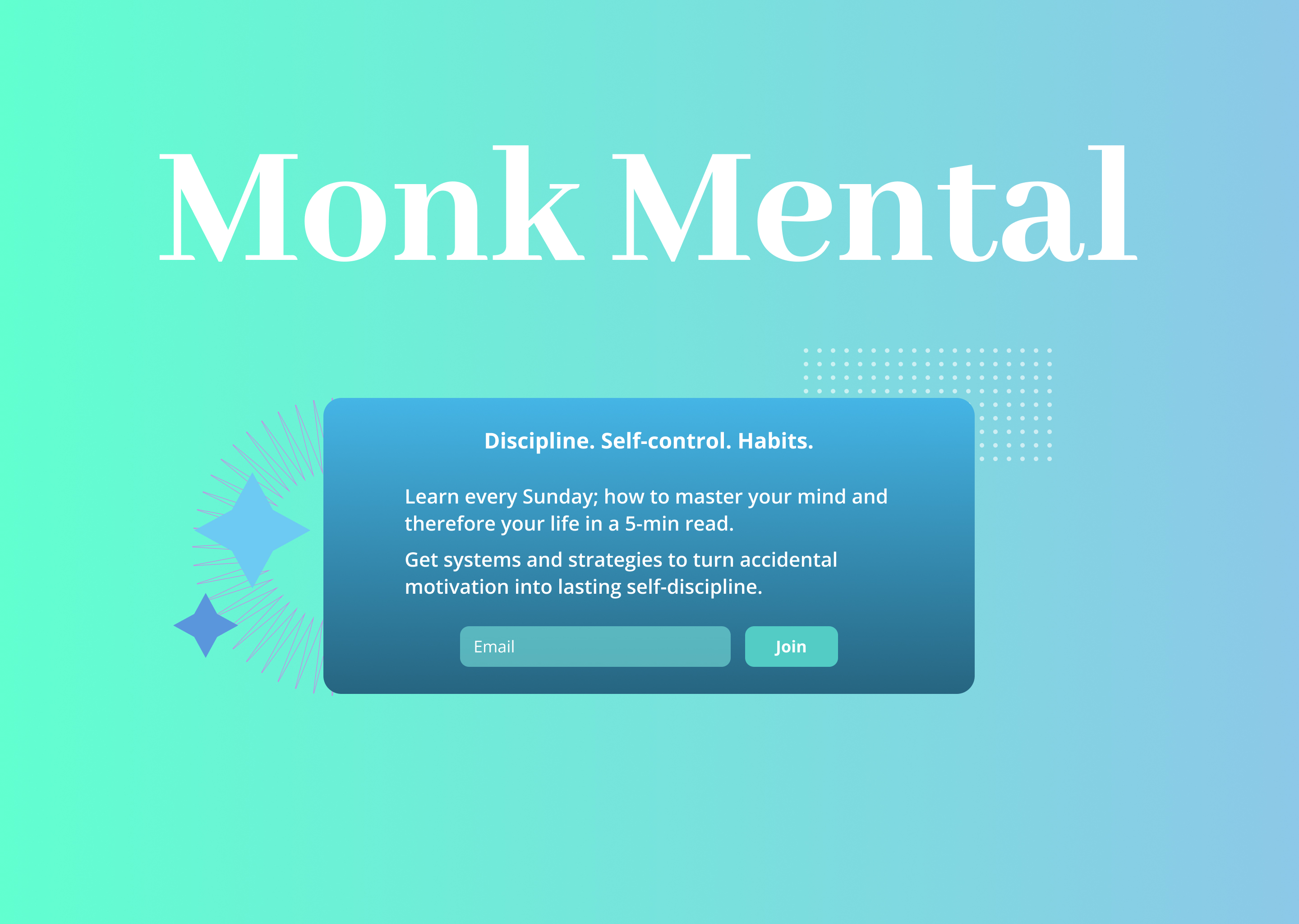 A mockup of a project