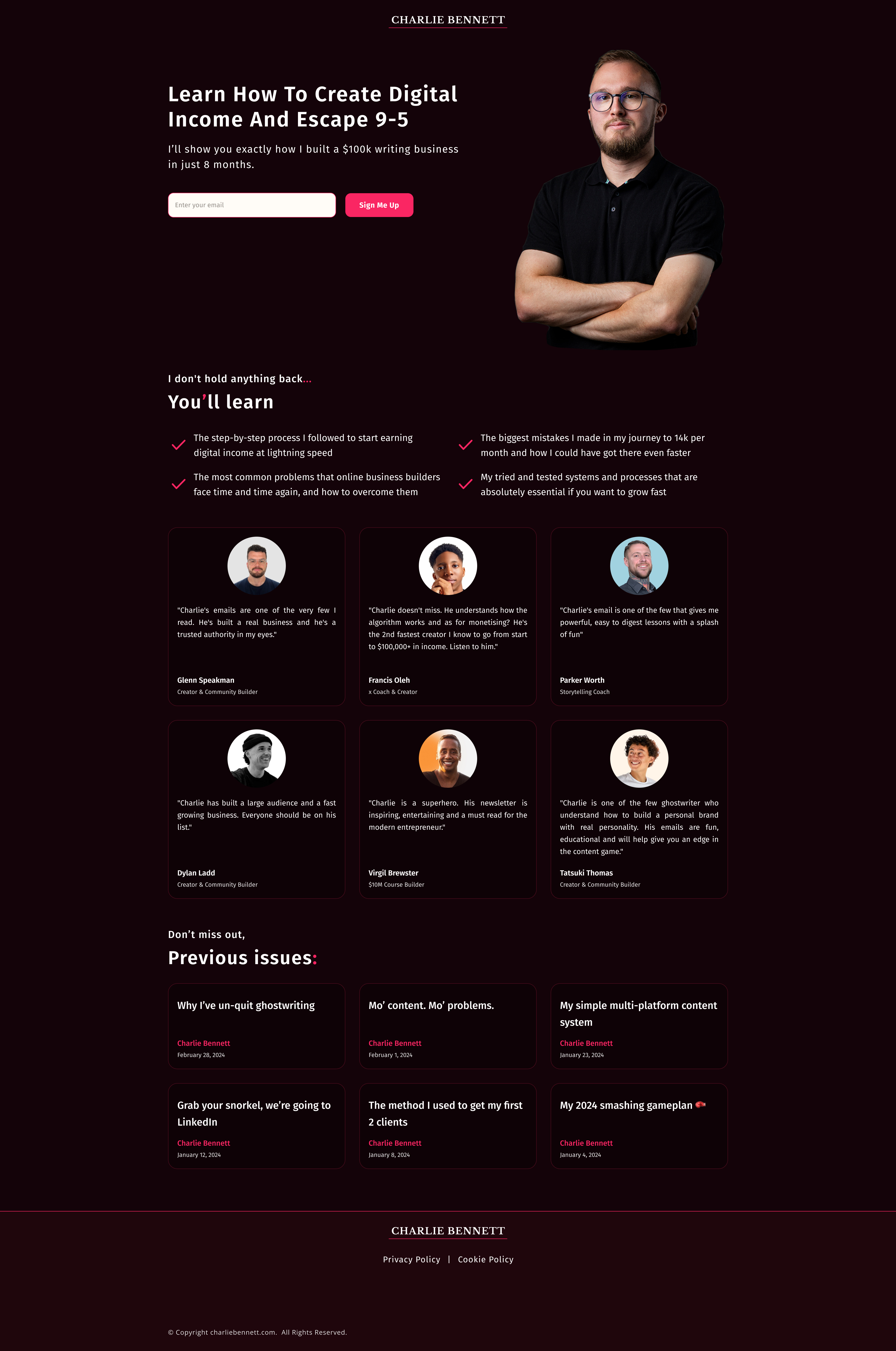 A screenshot of web page