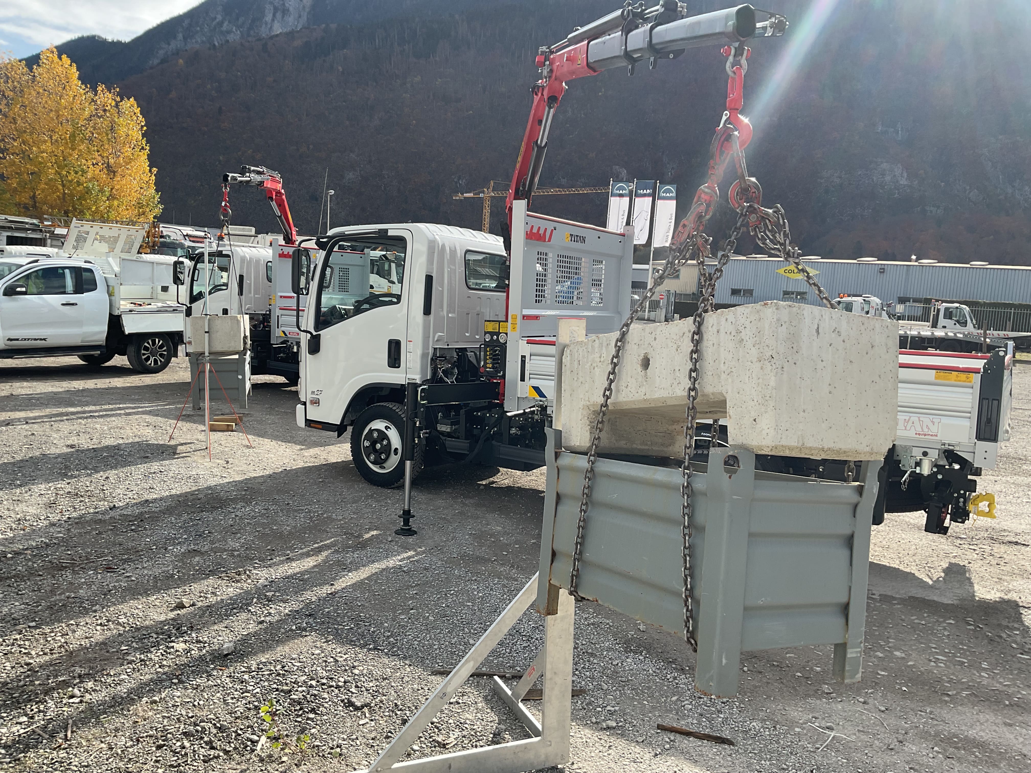 Test de charge sur une camionnette